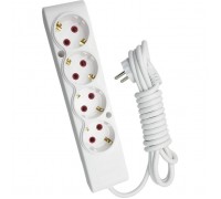 Мережевий подовжувач TECCO 5м 4 поста white (8681277842139)