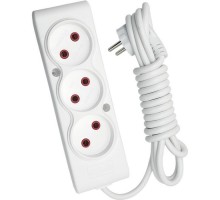 Мережевий подовжувач TECCO 3м 3 поста white (8681277842528)