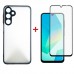 Чохол до мобільного телефона Dengos Samsung Galaxy A16 Matte + glass (Black) (DG-KM-133)
