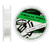 Волосінь Brain Team Pro 50m (clear) 0.243mm 5.5kg (1858.26.89)