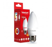 Лампочка Vestum LED C37 8W 3000K 220V E27 (1-VS-1310)