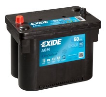 Акумулятор автомобільний EXIDE START-STOP AGM 50Ah клеми по центру (800EN) (EK508)