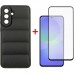 Чохол до мобільного телефона Dengos Kit Samsung Galaxy A36 5G Soft + glass (Black) (DG-KM-140)