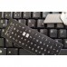 Наклейка на клавіатуру BestKey мініатюрна непрозора чорна, 56, срібний (BKm4SIL/044)