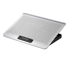 Підставка до ноутбука IceCoorel 10-15.6", 6*60mm 580 RPM, 2*USB, 350x225x26mm, Silver (A19)