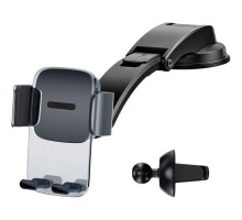 Універсальний автотримач Baseus Easy Control Clamp Car Mount Holder (A Set) Black (SUYK000001)