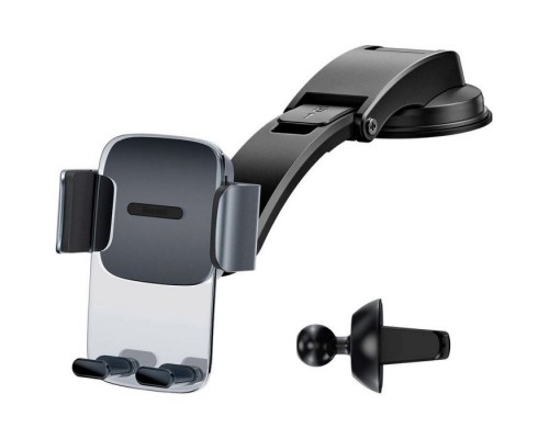 Універсальний автотримач Baseus Easy Control Clamp Car Mount Holder (A Set) Black (SUYK000001)