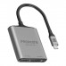 Перехідник USB-C to 2xHDMI 4K Promate (medialink-h2.grey)