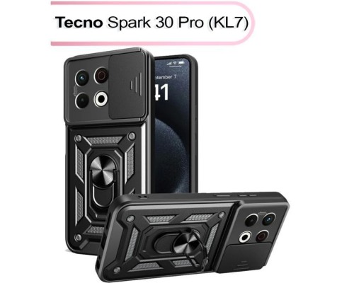 Чохол до мобільного телефона BeCover Military Tecno Spark 30 Pro (KL7) Black (713542)