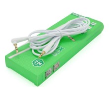 Кабель мультимедійний 3.5mm M to 3.5mm M 2.0m white iKAKU (YT-AUXGJ(M)/(M)-KSC-522-W)