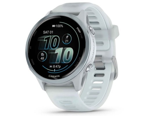 Смарт-годинник Garmin Forerunner 570 - 42MM, Whitestone/Cloud Blue, GPS (010-02970-01)