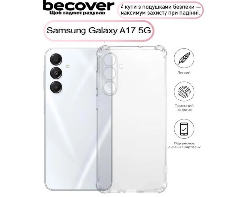 Чохол до мобільного телефона BeCover Anti-Shock Samsung Galaxy A17 5G SM-A176 Clear (713691)