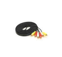Кабель мультимедійний 3xRCA M to 3xRCA M 5.0m black Voltronic (YT-3хRCA(M)/3хRCA(M)-5.0G)
