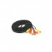 Кабель мультимедійний 3xRCA M to 3xRCA M 5.0m black Voltronic (YT-3хRCA(M)/3хRCA(M)-5.0G)
