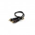 Кабель мультимедійний 1xRCA F to 2xRCA M 0.2m black Voltronic (YT-RCA(F)/2хRCA(M)-0,2CuB)
