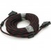 Кабель мультимедійний DVI M to DVI M 10.0m 24+1pin black/red Merlion (YT-DVI(M)/(M)NY/RD-10m)