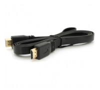 Кабель мультимедійний HDMI M to HDMI M 1.5m V1.4 black Merlion (YT-HDMI(M)/(M)SLIM-1.5m/04460)