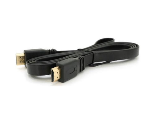 Кабель мультимедійний HDMI M to HDMI M 1.5m V1.4 black Merlion (YT-HDMI(M)/(M)SLIM-1.5m/04460)