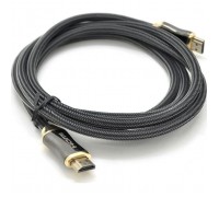 Кабель мультимедійний HDMI M to HDMI M 1.0m V2.0 4K black VEGGIEG (YT-HDMI(M)/(M)HX-1/19700)