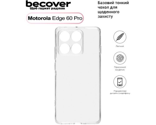 Чохол до мобільного телефона BeCover Motorola Edge 60 Pro Transparent (713775)