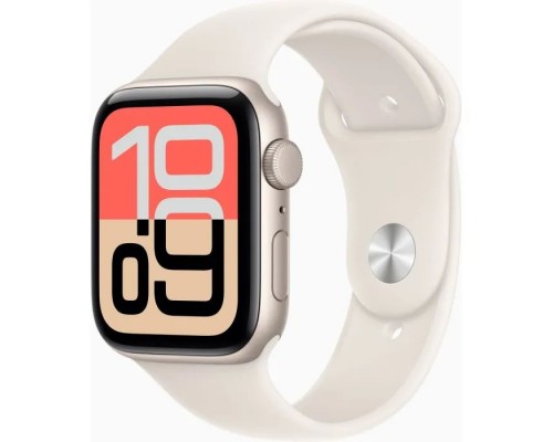 Смарт-годинник Apple Watch SE 3 GPS 44mm Starlight Aluminium Case with Starlight Sport Band - S/M (MEHG4RK/A)