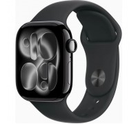 Смарт-годинник Apple Watch Series 11 GPS 42mm Jet Black Aluminium Case with Black Sport Band - S/M (MEQT4RK/A)