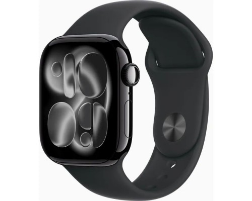 Смарт-годинник Apple Watch Series 11 GPS 42mm Jet Black Aluminium Case with Black Sport Band - S/M (MEQT4RK/A)