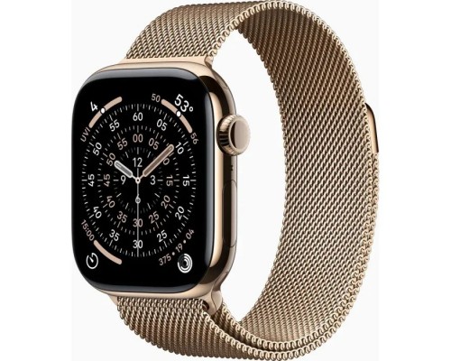 Смарт-годинник Apple Watch Series 11 GPS + Cellular 42mm Gold Titanium Case with Gold Milanese Loop (MF8Y4RK/A)