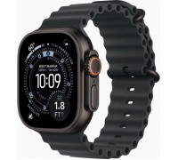 Смарт-годинник Apple Watch Ultra 3 GPS + Cellular 49mm Black Titanium Case with Black Ocean Band (MF0J4QP/A)