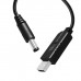 Кабель живлення USB to DC 5.5x2.5mm 9V 1.0m black ColorWay (CW-CBUD066-BK)
