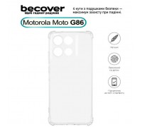 Чохол до мобільного телефона BeCover Anti-Shock Motorola Moto G86 Clear (713803)