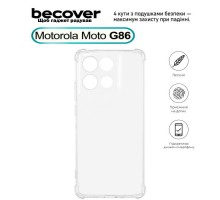 Чохол до мобільного телефона BeCover Anti-Shock Motorola Moto G86 Clear (713803)