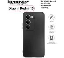 Чохол до мобільного телефона BeCover Silicone Xiaomi Redmi 15 Black (713782)