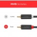 Кабель мультимедійний 2xRCA M to 2xRCA M 2.0m AV104 black Ugreen (10518)