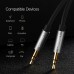 Кабель мультимедійний 3.5mm M to 3.5mm M 3.0m AV119 black Ugreen (10736)