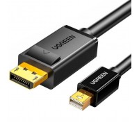 Кабель мультимедійний miniDisplayPort M to DisplayPort M 1.5m MD105 black Ugreen (10477)
