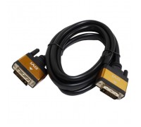 Кабель мультимедійний DVI M to DVI M 1.0m 24+1pin Patron (CAB-PN-MUL-DVI-DVI-1)