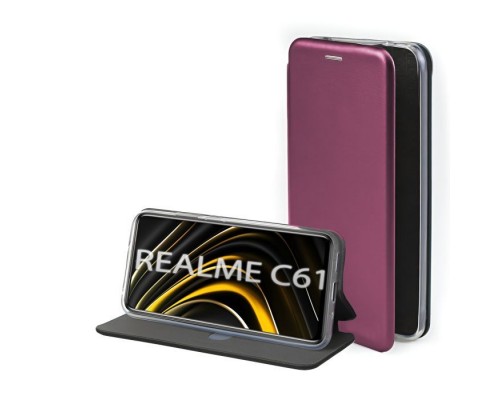 Чохол до мобільного телефона BeCover Exclusive Realme C61 Red Wine (712556)