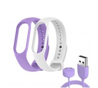 Ремінець до фітнес браслета Armorstandart комплект 3шт Xiaomi Mi Band 7/6/5 New Style Lavender (ARM77039)