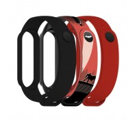 Ремінець до фітнес браслета Armorstandart комплект 3шт Xiaomi Mi Band 7/6/5 Bat siluet (ARM77057)