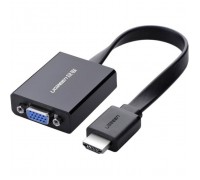 Перехідник HDMI M to VGA F + 3.5mm + Micro USB black Ugreen (40248)