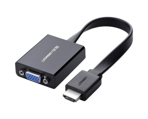 Перехідник HDMI M to VGA F + 3.5mm + Micro USB black Ugreen (40248)