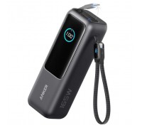 Батарея універсальна Anker 25000mAh, 165W, PD/3/0, QC/3/0, Built-In Double USB-C Cables, black (A1695H11)