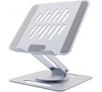 Підставка до ноутбука Gembird до 15.6", ругльована, обертова, алюміній (NBS-DR1-01)