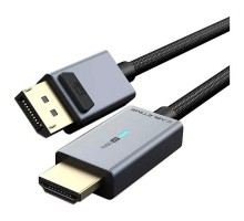 Кабель мультимедійний DisplayPort M to HDMI M 1.8m 4K30Hz Cabletime (CA915323)