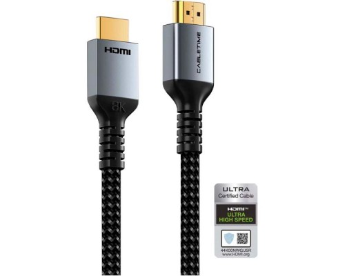 Кабель мультимедійний HDMI M to HDMI M 3.0m V2.1 8K60Hz Cabletime (CA915842)