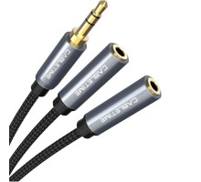 Кабель мультимедійний 3.5mm M to 2x3.5mm F 0.2m Cabletime (CA915248)