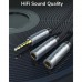 Кабель мультимедійний 3.5mm M to 2x3.5mm F 0.2m Cabletime (CA915248)