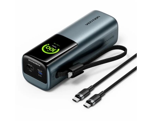 Батарея універсальна Vention 20000 mAh 165W Gray TFT Display Type (FKFH0)