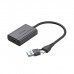 Перехідник USB-C + USB-A to HDMI M 0.15m gray Vention (ACYHB)